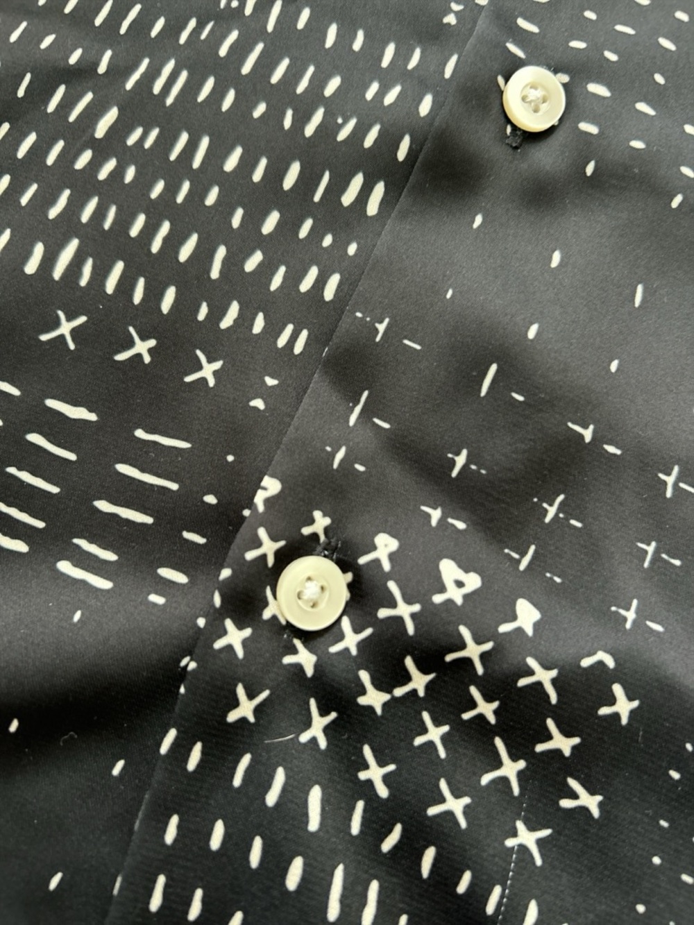 Zara Short Sleeve Button Down Shirt black size M - Picture 7 of 8